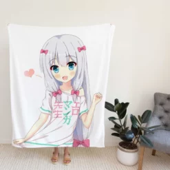 Izumi Sagiri Eromanga Sensei Fleece Blanket