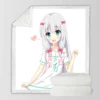 Izumi Sagiri Eromanga Sensei Sherpa Fleece Blanket