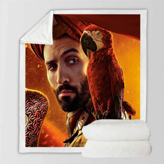 Jafar Marwan Kenzari In Aladdin Movie Sherpa Fleece Blanket