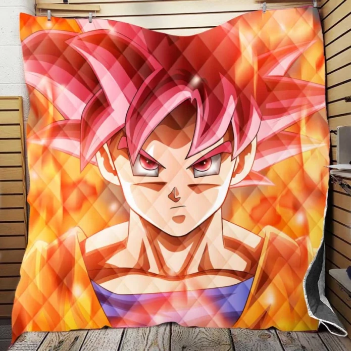 Japanes Anime Goku Quilt Blanket