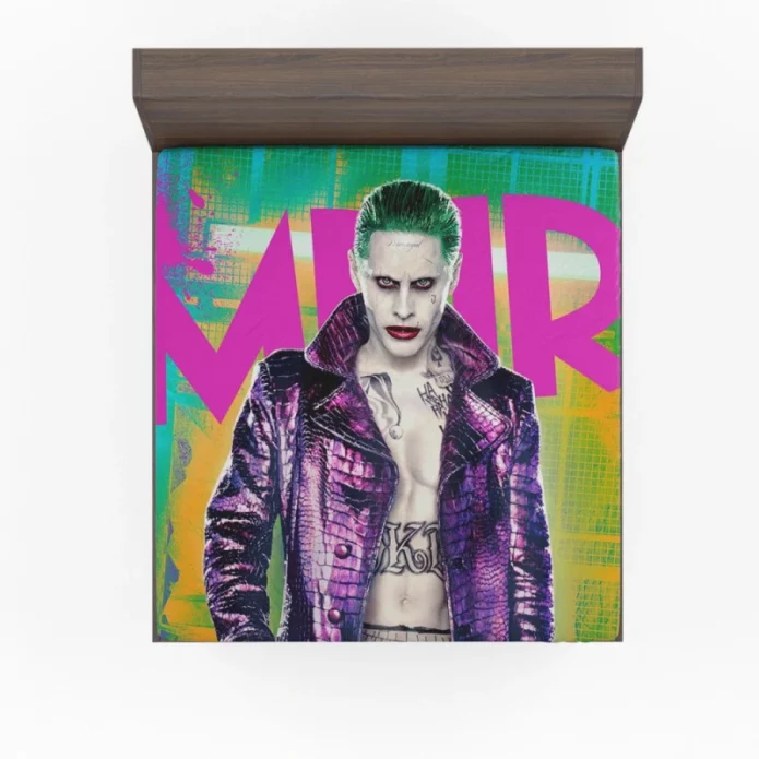 Jared Leto as The Joker in Suicide Squad Movie Fitted Sheet