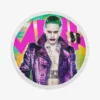Jared Leto as The Joker in Suicide Squad Movie Round Beach Towel
