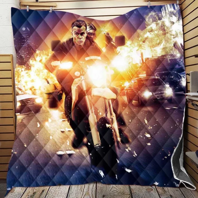Jason Bourne Movie Quilt Blanket