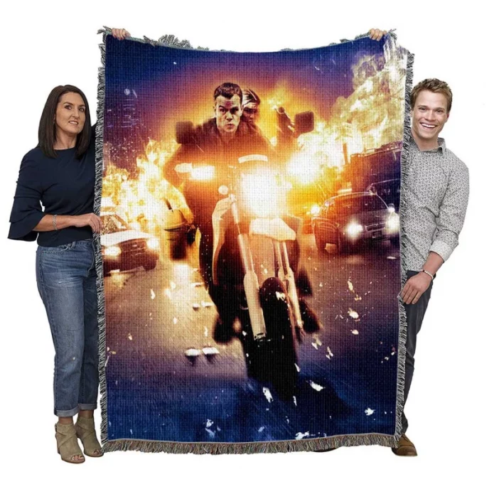 Jason Bourne Movie Woven Blanket