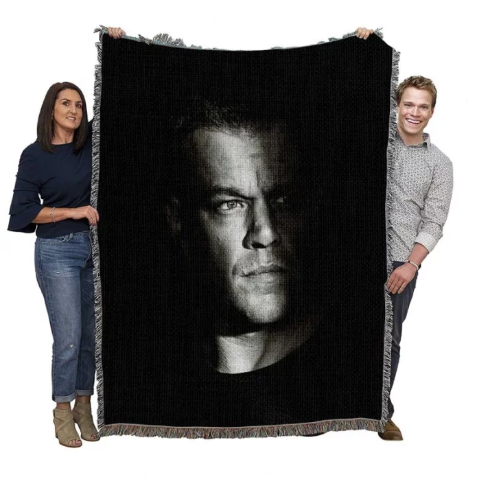 Jason Bourne Thriller Movie Woven Blanket