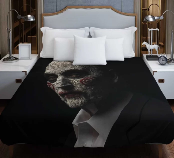 Jigsaw Movie Saw Tobin Bell Duvet Cover