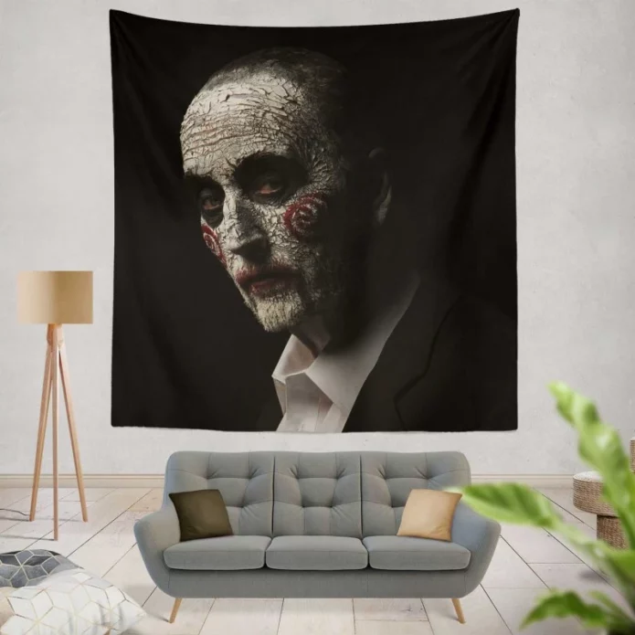 Jigsaw Movie Saw Tobin Bell Wall Hanging Tapestry