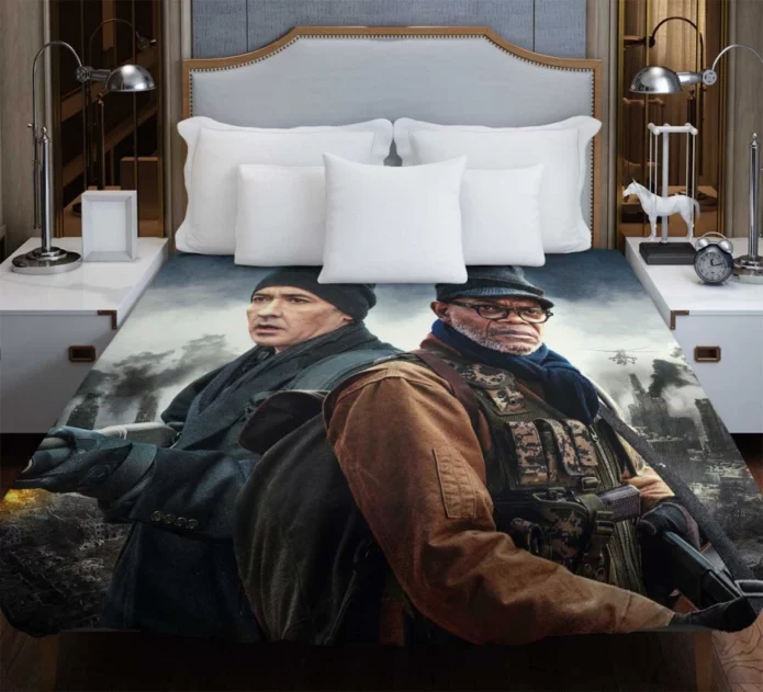 John Cusack and Samuel L Jackson in Cell Movie Duvet Cover