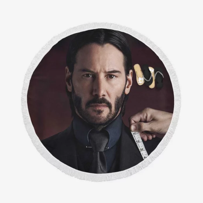 John Wick Chapter 2 Movie John Wick Round Beach Towel