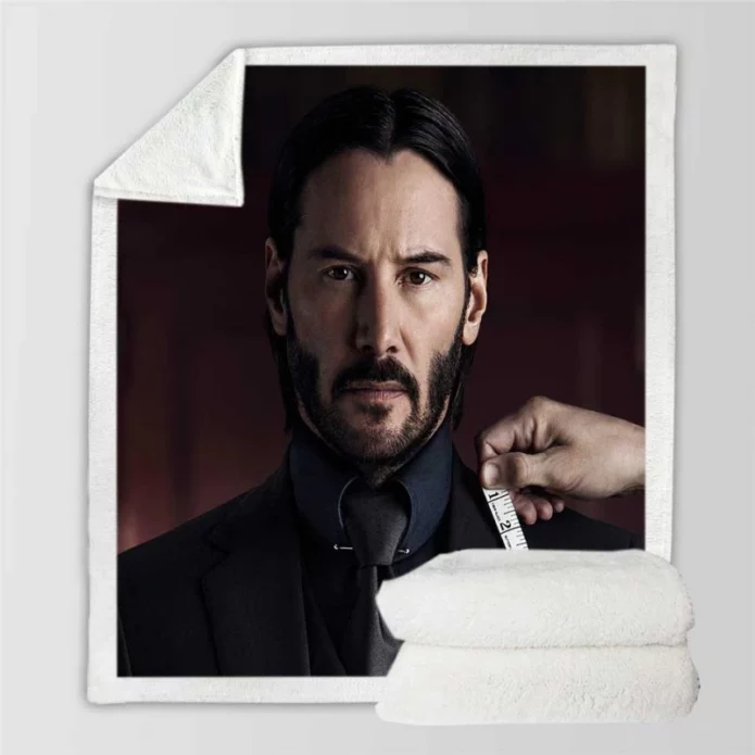 John Wick Chapter 2 Movie John Wick Sherpa Fleece Blanket