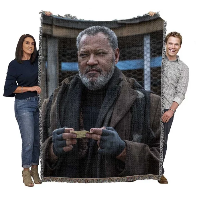 John Wick Chapter 3 Parabellum Movie Laurence Fishburne Woven Blanket