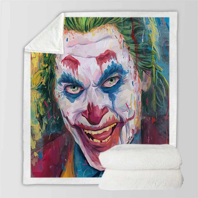 Joker Movie DC Comics Sherpa Fleece Blanket