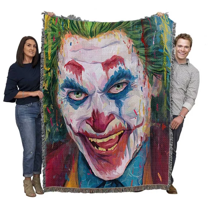 Joker Movie DC Comics Woven Blanket