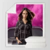 Jordana Brewster Mia Toretto Fast & Furious 9 Movie Sherpa Fleece Blanket