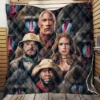 Jumanji The Next Level Movie Cast Poster Quilt Blanket