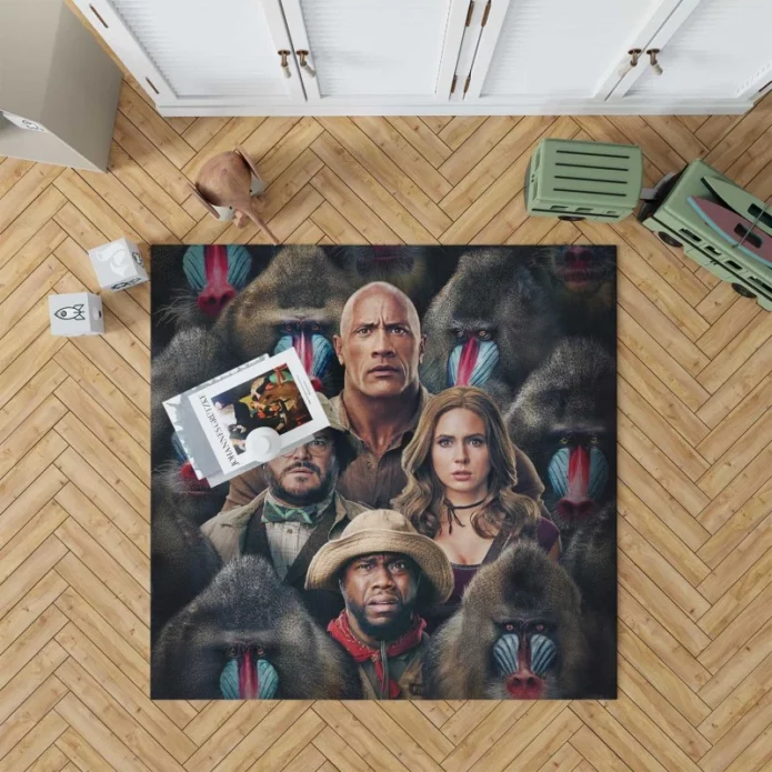 Jumanji The Next Level Movie Cast Poster Rug