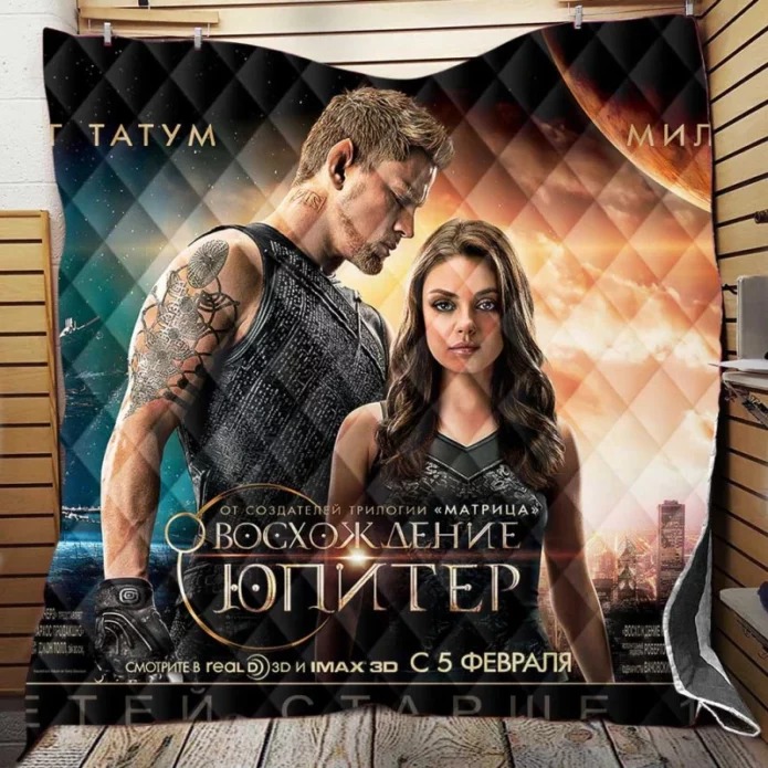 Jupiter Ascending Movie Mila Kunis Quilt Blanket