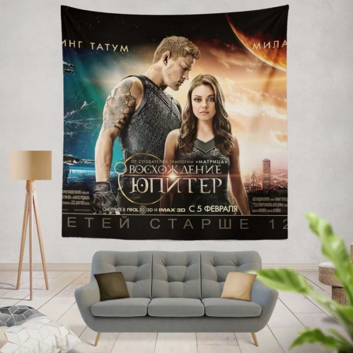 Jupiter Ascending Movie Mila Kunis Wall Hanging Tapestry