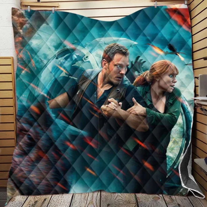 Jurassic World Fallen Kingdom Movie Bryce Dallas Howard Quilt Blanket