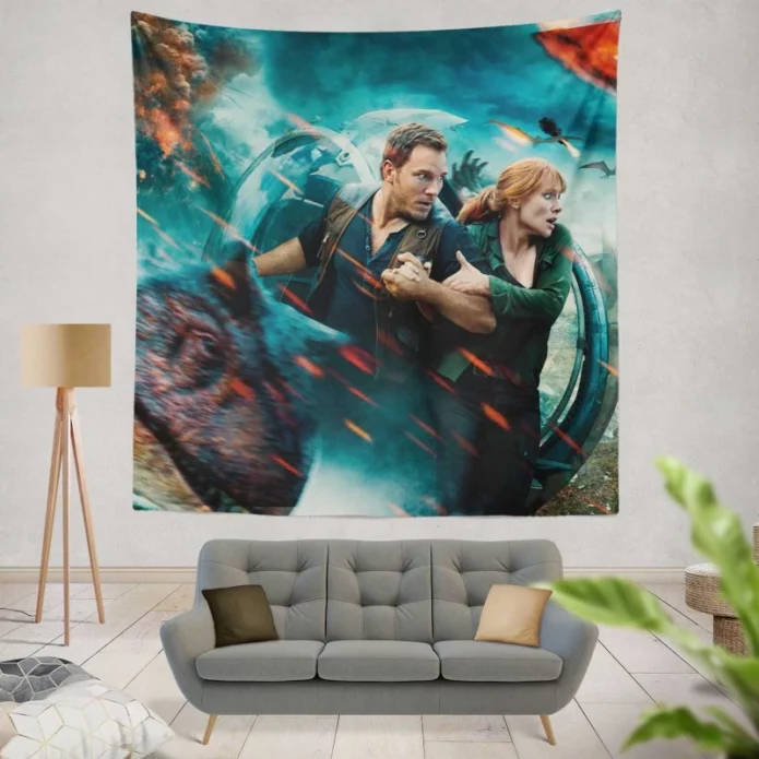 Jurassic World Fallen Kingdom Movie Bryce Dallas Howard Wall Hanging Tapestry