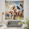 Justice Society World War II Movie Wall Hanging Tapestry