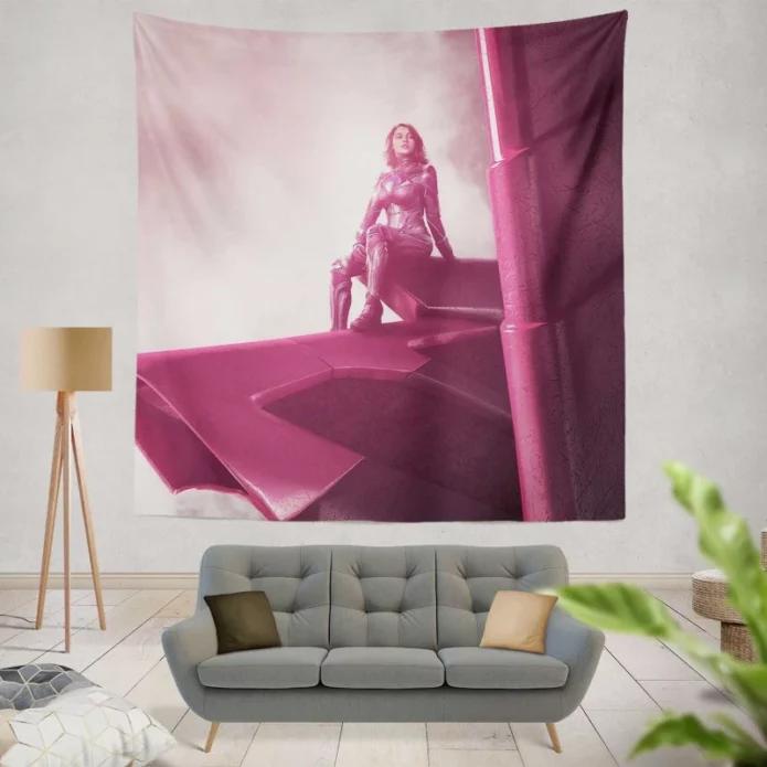 Kimberly Zord in Power Rangers Movie Wall Hanging Tapestry