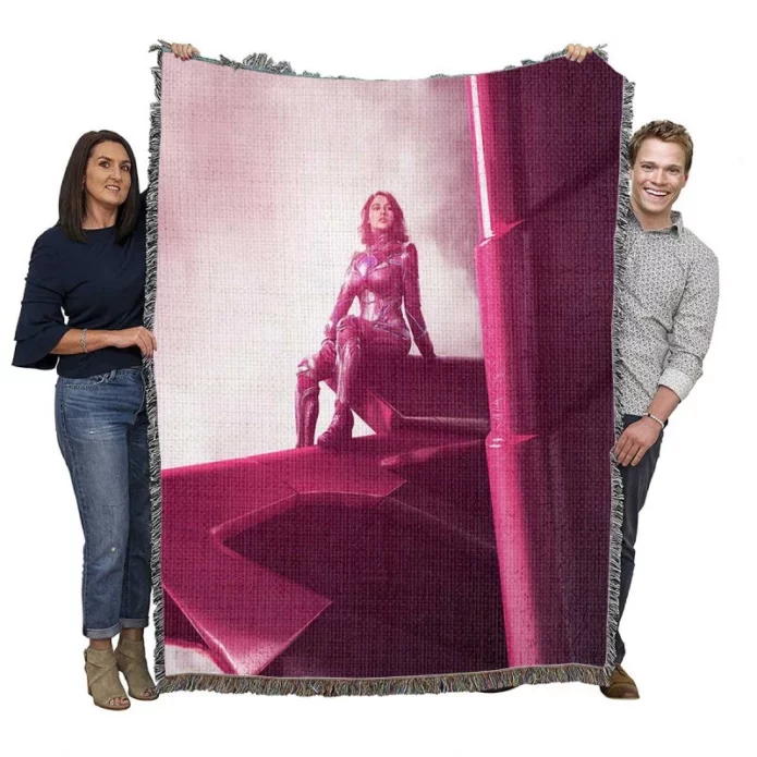 Kimberly Zord in Power Rangers Movie Woven Blanket