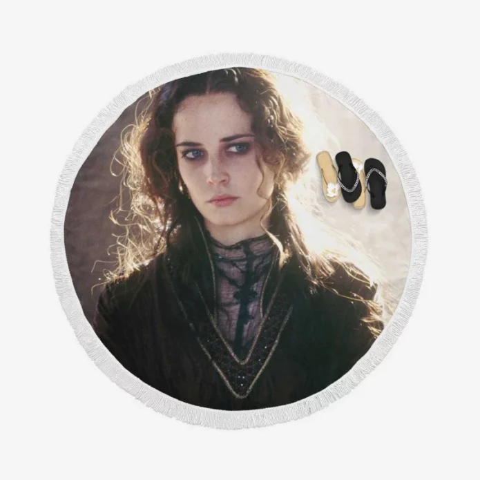 Kingdom Of Heaven Movie Eva Green Round Beach Towel