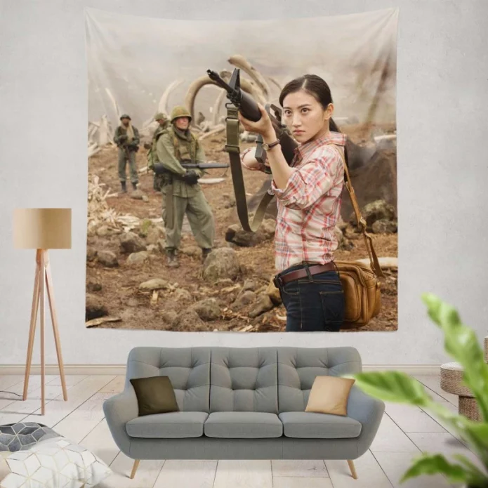 Kong Skull Island Movie Jing Tian Wall Hanging Tapestry