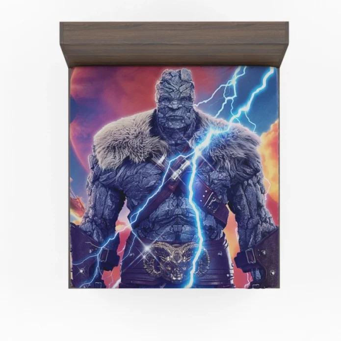 Korg in Thor Love and Thunder Movie Fitted Sheet