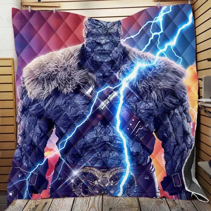 Korg in Thor Love and Thunder Movie Quilt Blanket