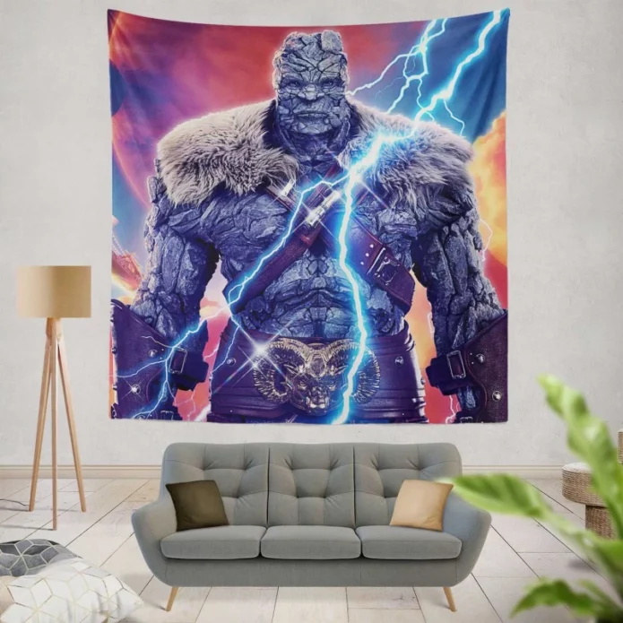 Korg in Thor Love and Thunder Movie Wall Hanging Tapestry
