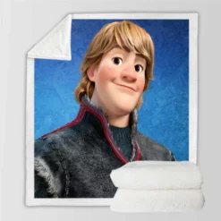 Kristoff in Frozen Disney Movie Sherpa Fleece Blanket