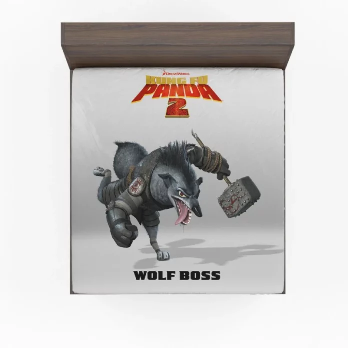 Kung Fu Panda 2 Movie Boss Wolf Fitted Sheet