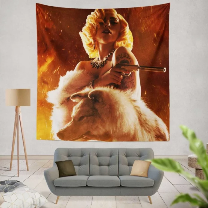 La Chameleón in Lady Gaga Machete Kills Movie Wall Hanging Tapestry