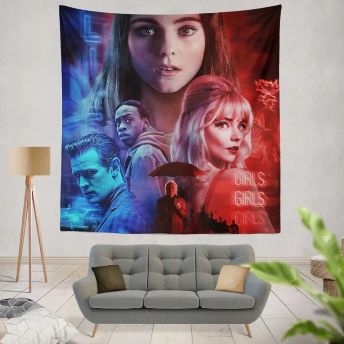 Last Night in Soho Movie Anya Taylor-Joy Wall Hanging Tapestry