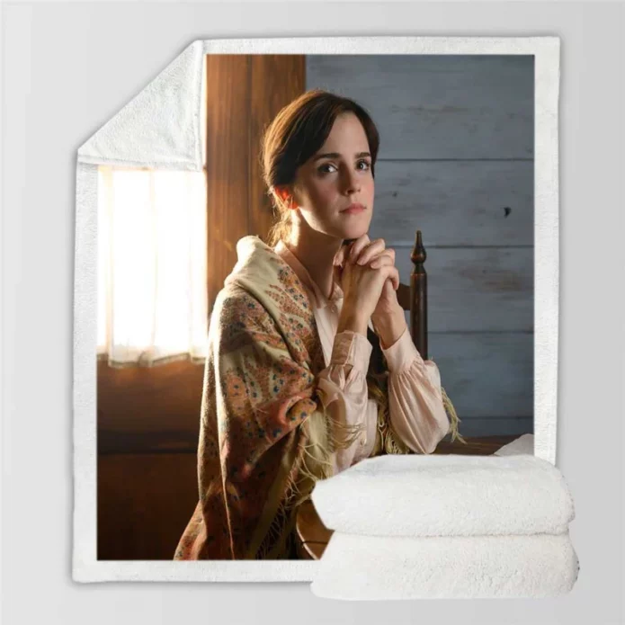 Little Women Movie Emma Watson Sherpa Fleece Blanket