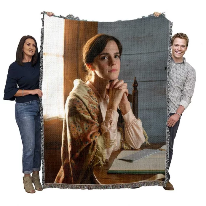 Little Women Movie Emma Watson Woven Blanket