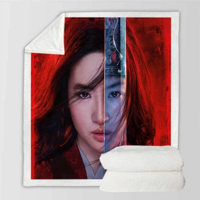 Liu Yifei Mulan Movie Sherpa Fleece Blanket