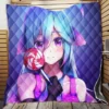 Lollipop Anime Girl Quilt Blanket