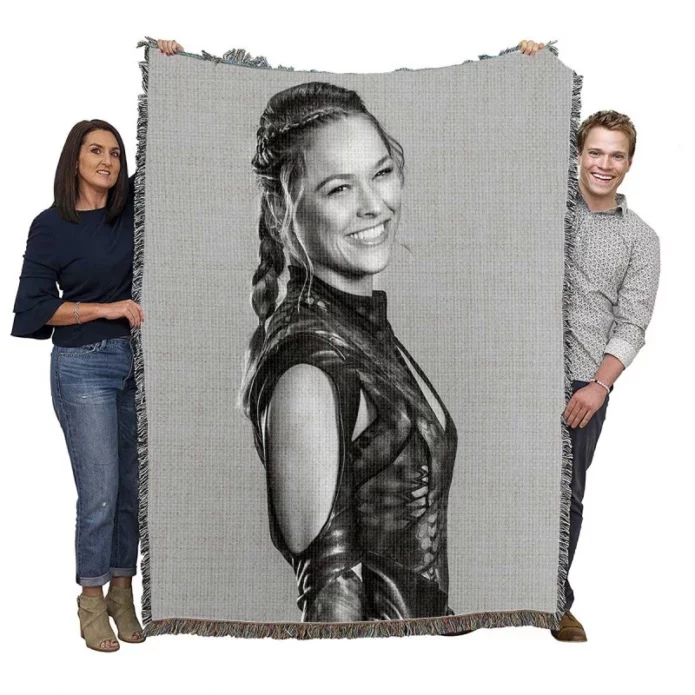 Luna Ronda Rousey in The Expendables 3 Movie Woven Blanket