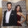 Lying and Stealing Movie Emily Ratajkowski Theo James Quilt Blanket