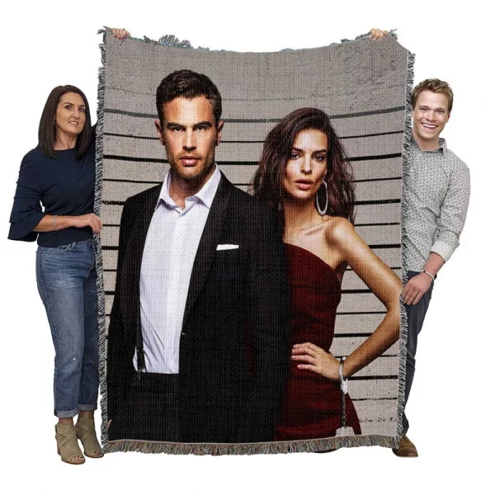 Lying and Stealing Movie Emily Ratajkowski Theo James Woven Blanket