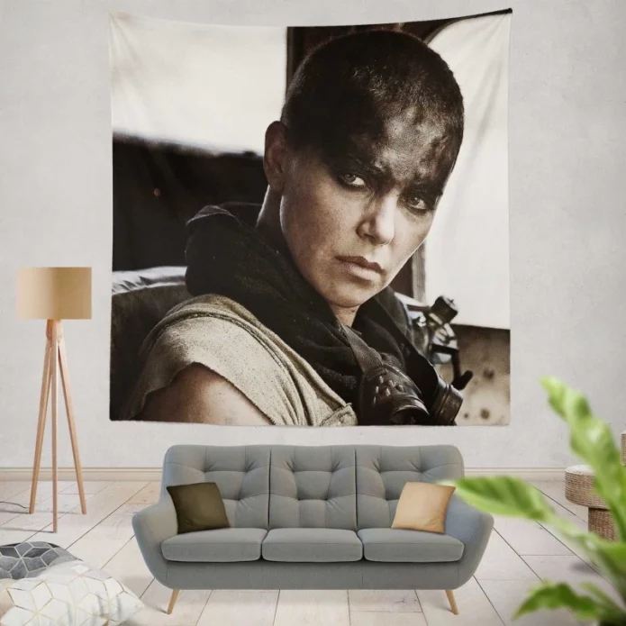 Mad Max Fury Road Movie Charlize Theron Wall Hanging Tapestry