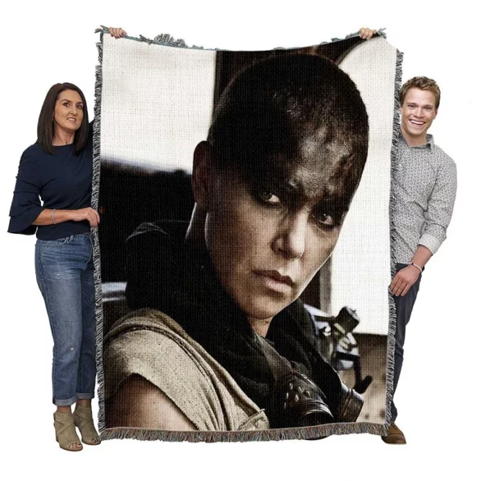 Mad Max Fury Road Movie Charlize Theron Woven Blanket