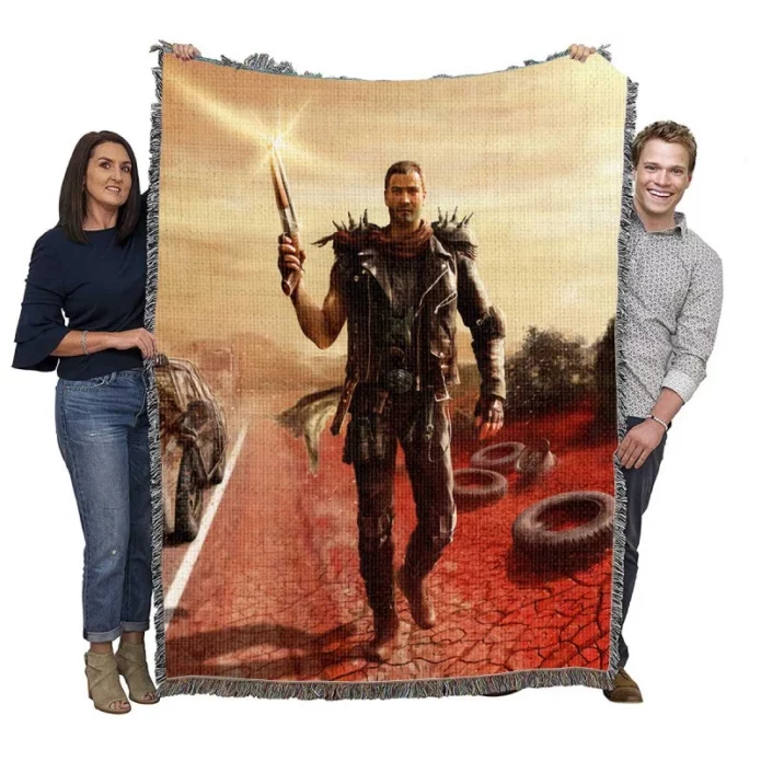 Mad Max Movie Post Apocalyptic Woven Blanket