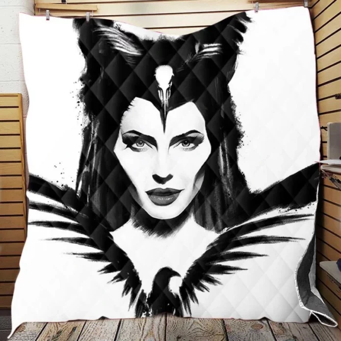 Maleficent Mistress of Evil Movie Angelina Jolie Quilt Blanket