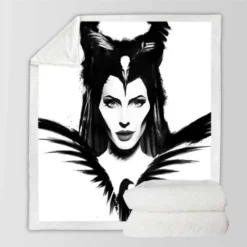 Maleficent Mistress of Evil Movie Angelina Jolie Sherpa Fleece Blanket
