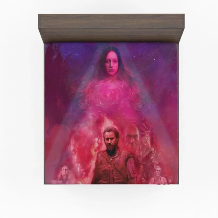 Mandy Movie Nicolas Cage Andrea Riseborough Fitted Sheet