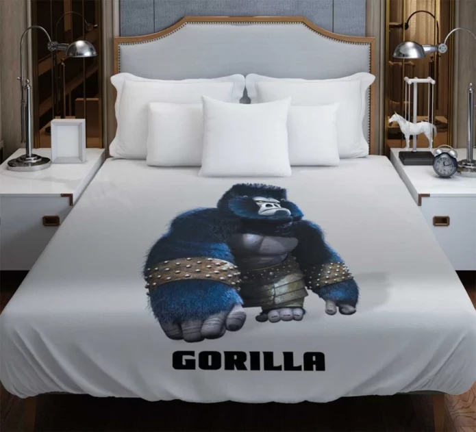 Master Gorilla in Kung Fu Panda 2 Movie Duvet Cover